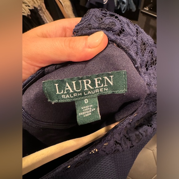 Lauren Ralph Lauren Navy Midi Dress 0 - Picture 6 of 6